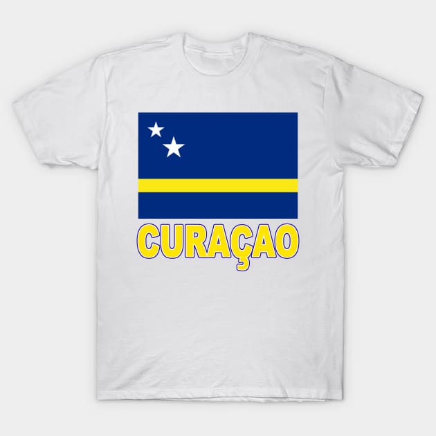 The Pride of Curacao - Island Flag Design T-Shirt by Naves